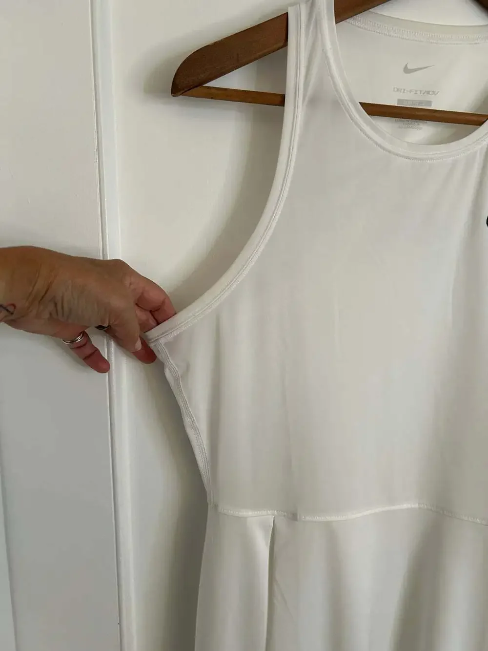 Nike Dri Fit Victory Tennis Dress with Cut Out Back Size M